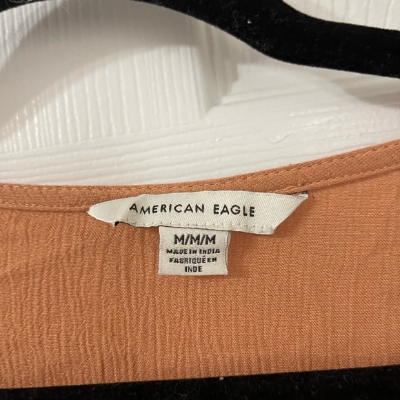 Flowy Boho Long Sleev Button Up Blouse with V Neck - Picture 3 of 4